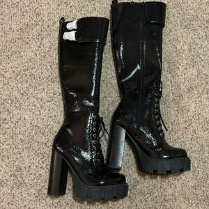 Jeffrey Campbell Black Mythic Boots